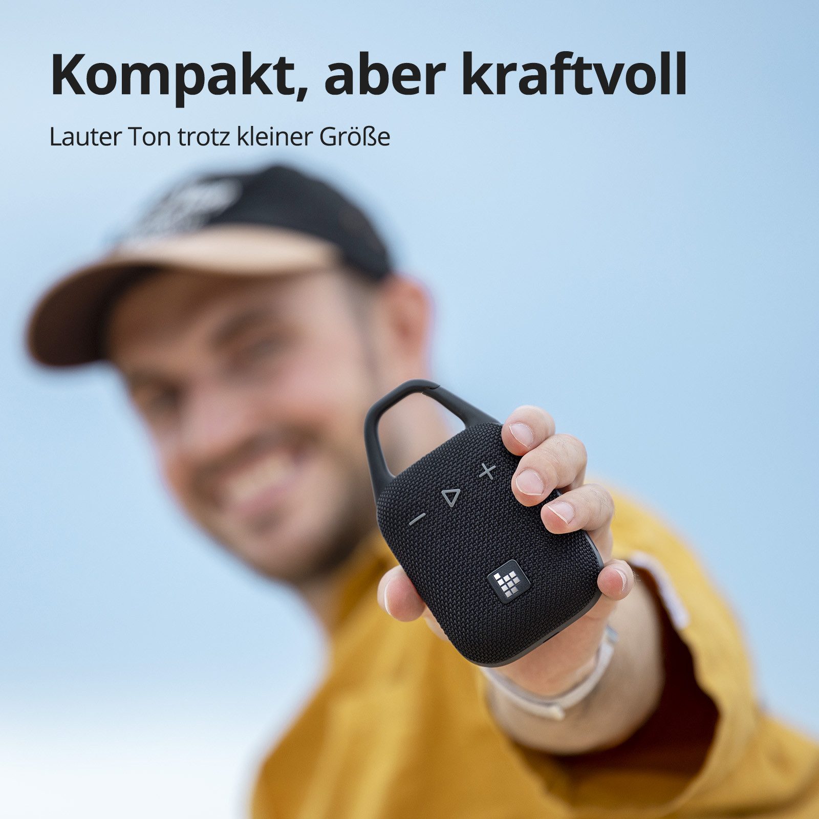 Tronsmart Mirtune H1 Tragbarer kabelloser Lautsprecher Bluetooth-Lautsprecher (8 W, Super tragbarer Outdoor-Lautsprecher mit APP)