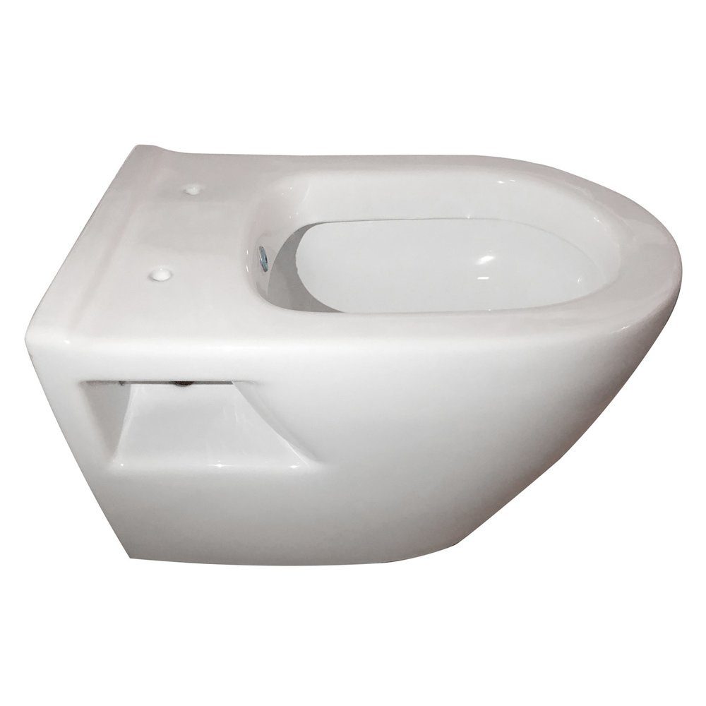 Aloni Tiefspül-WC EB-AL5508+AL0402, Hänge Dusch WC Taharet Bidet Funktion Toilette Aloni WC mit
