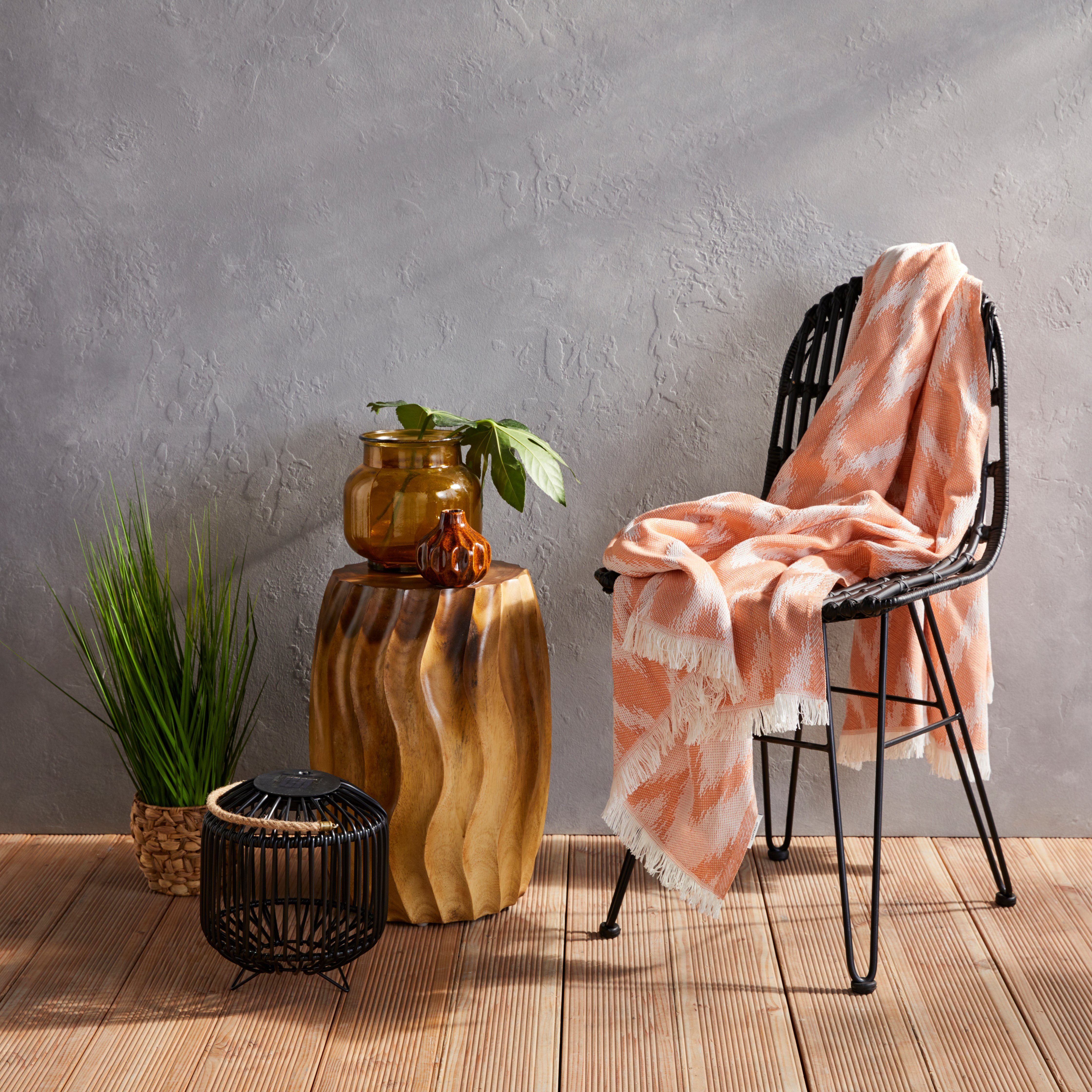 Wohndecke Zig Zag, TOM TAILOR HOME, mit feinem Fransenabschluss, Kuscheldecke