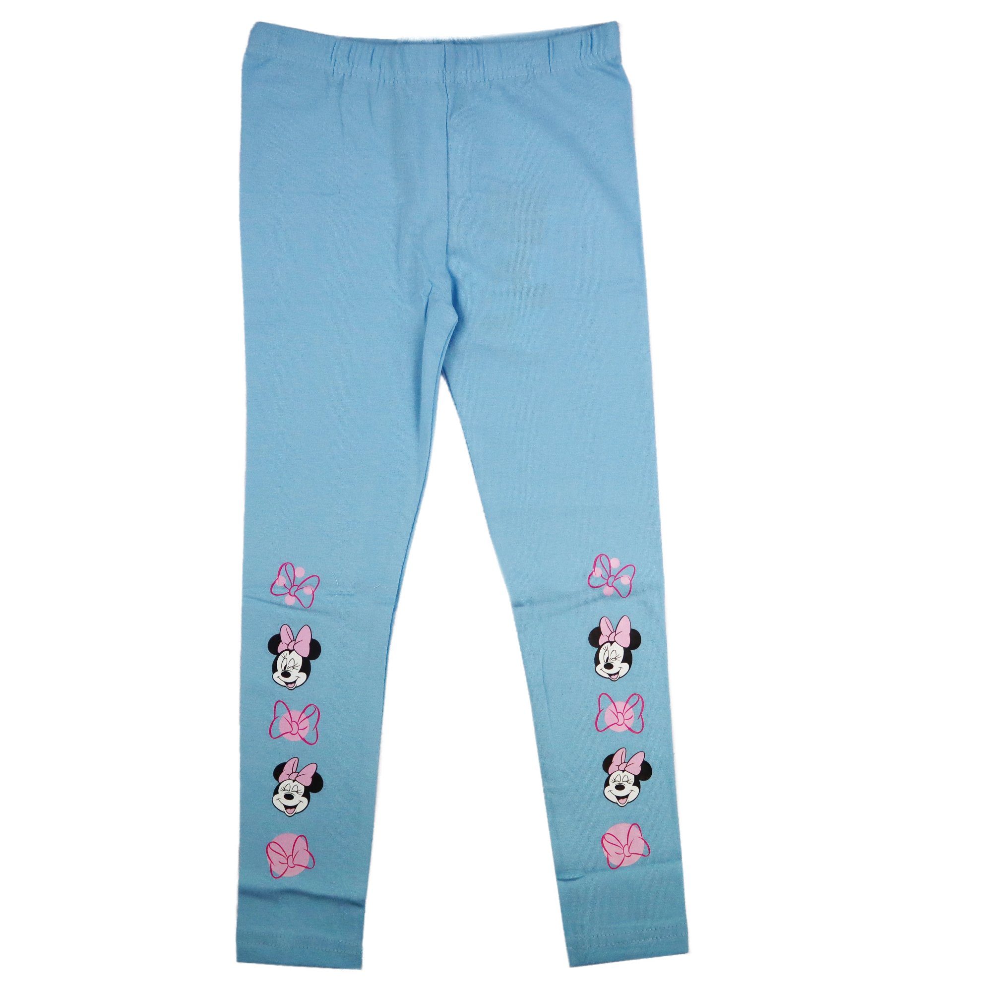 Disney Minnie 104 Minnie bis Mädchen Maus Mouse 134 Kinder Blau Gr. Leggings Leggings