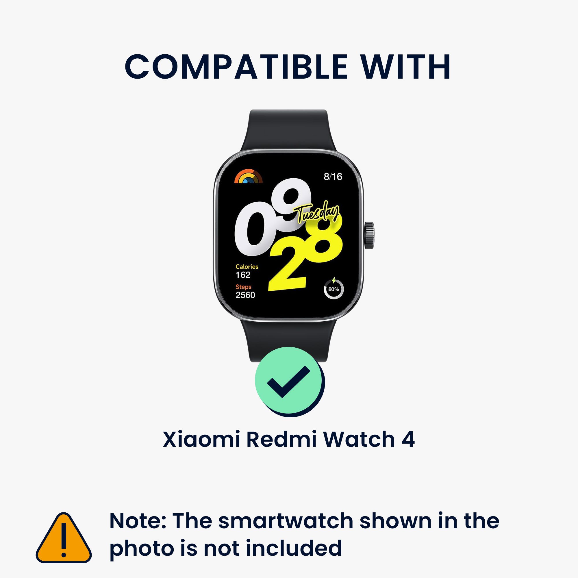 kwmobile 2x Sportarmband für Xiaomi Redmi Watch 4 Armband Smartwatch, 2-tlg., Fitnesstracker Band Set aus TPU Silikon und Nylon
