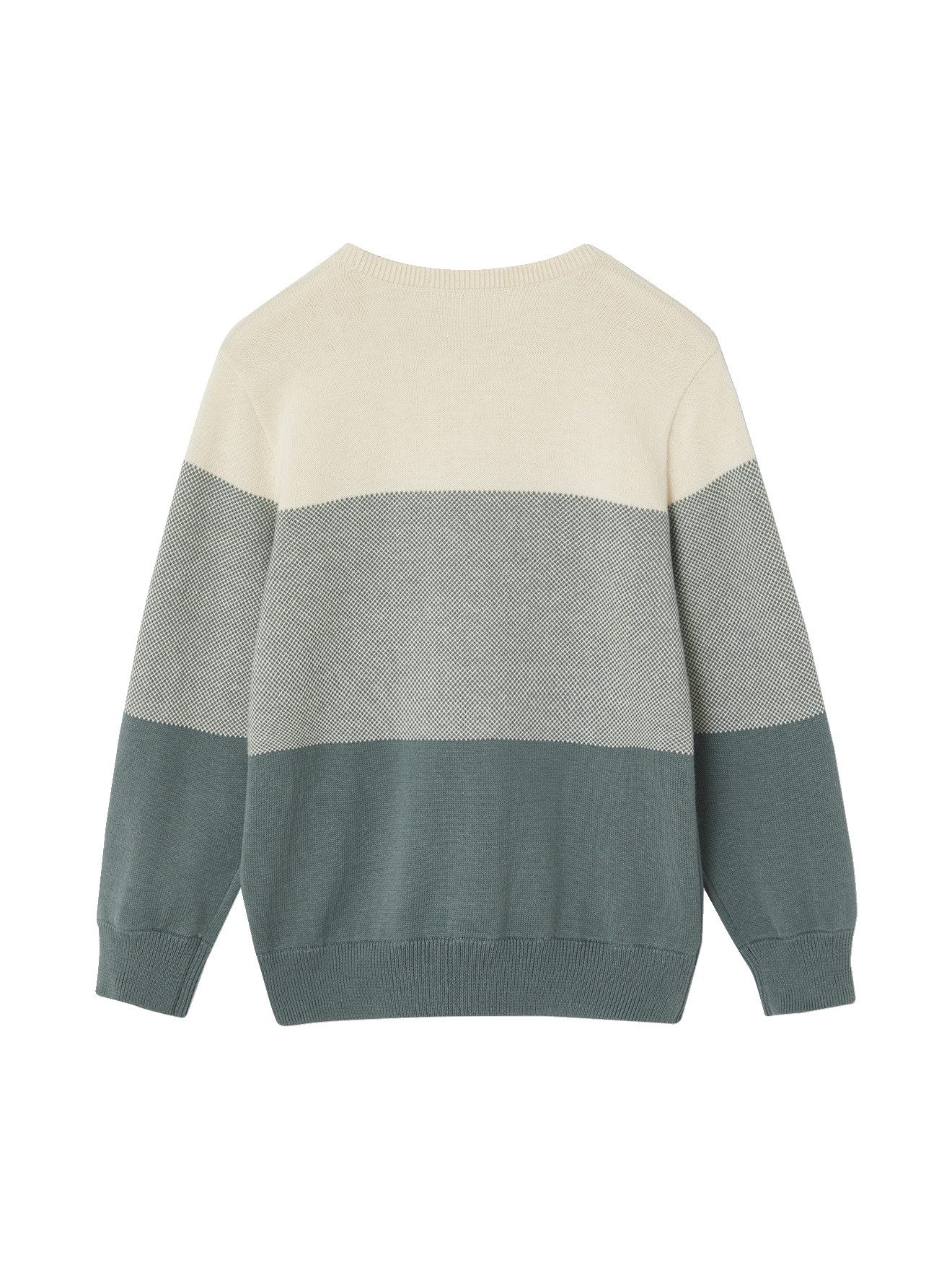 vertbaudet Pullunder Jungen Pullover mit Colorblock-Streifen