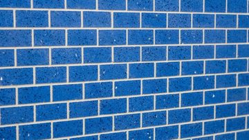 Mosani Bodenfliese Mosaikfliesen Quarz Komposit Kunststein Brick Artificial blau