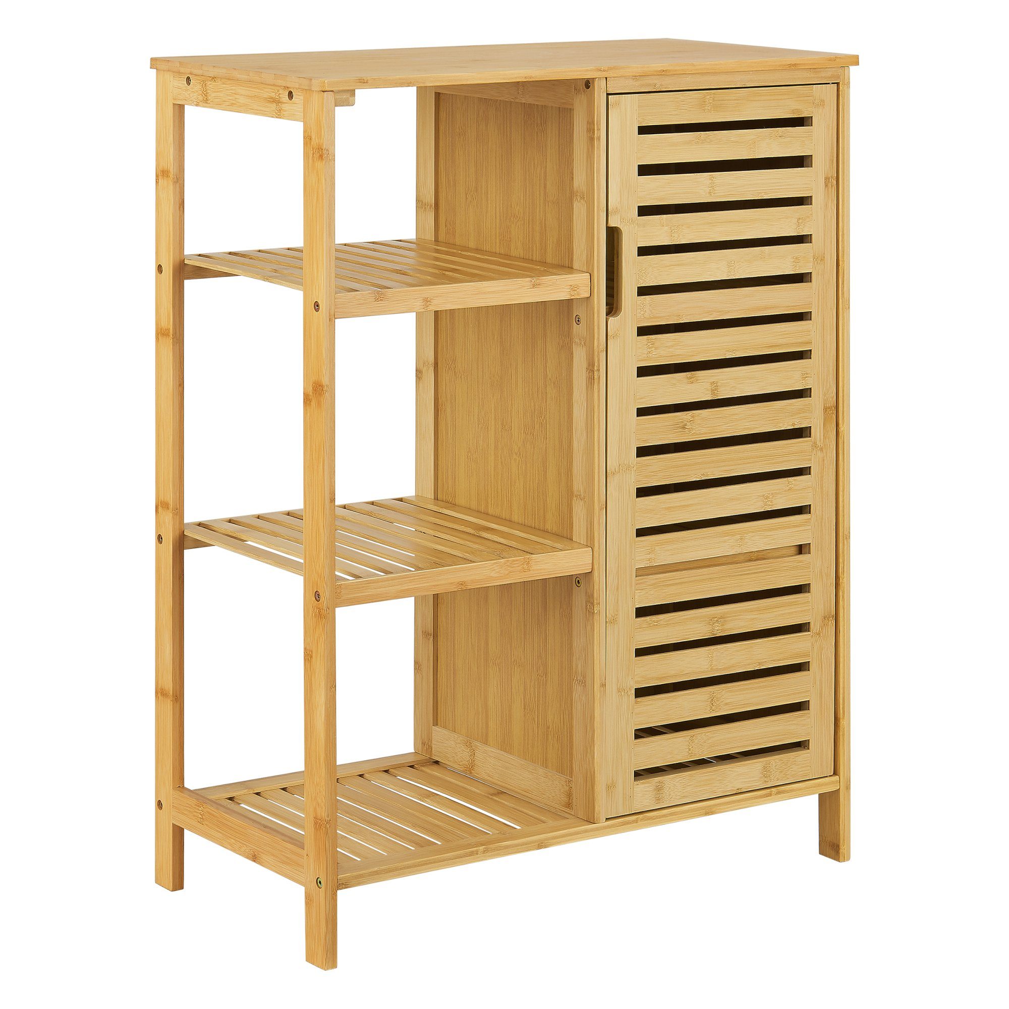 en.casa Badregal, Vetlanda Bambusregal 87x66x33 cm günstig online kaufen