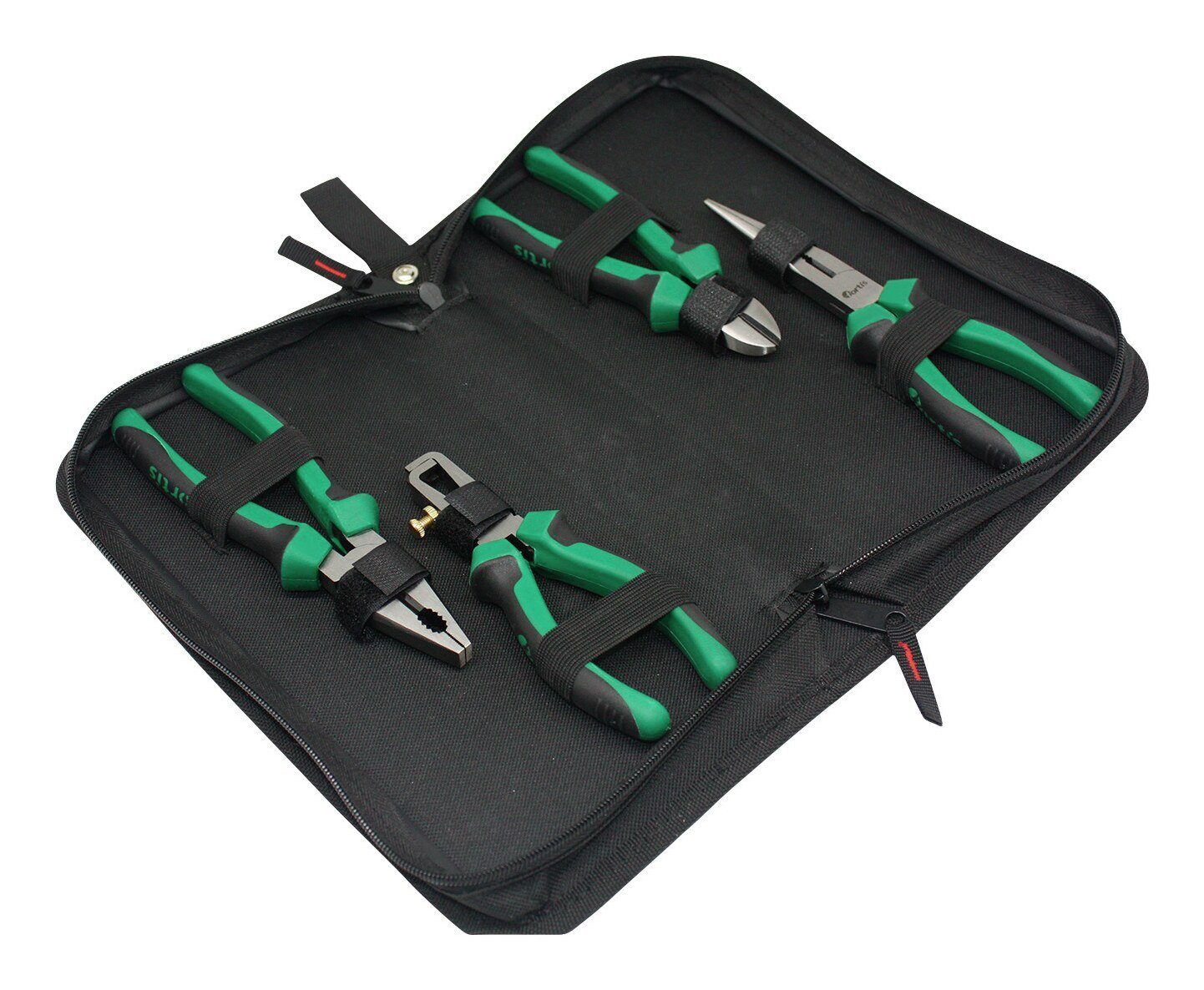 fortis Zangenset, 4-tlg., Zangen-Set in Nylontasche