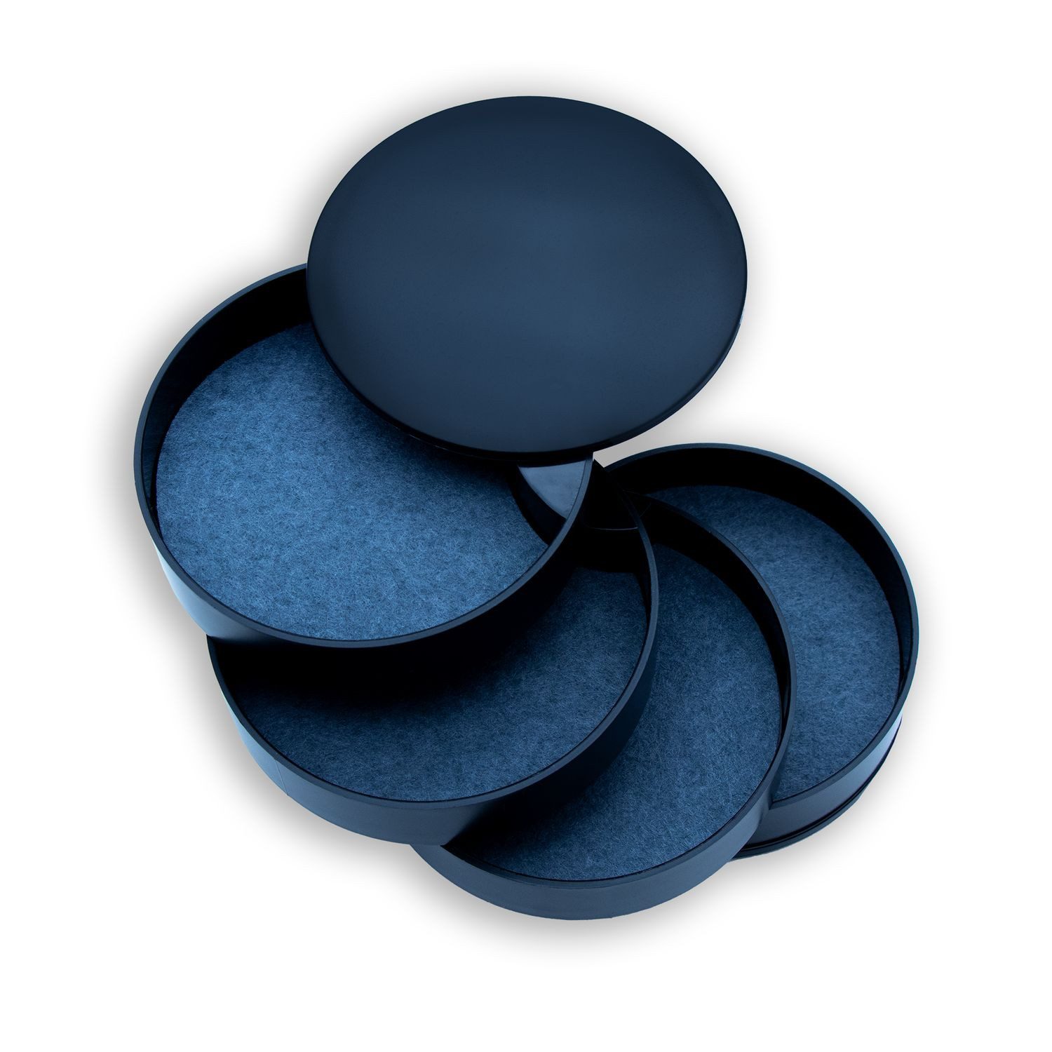 Intirilife Schmuckkasten (1 St), Schmuckkästchen mit 4 rotierbaren Ebenen 1 günstig online kaufen