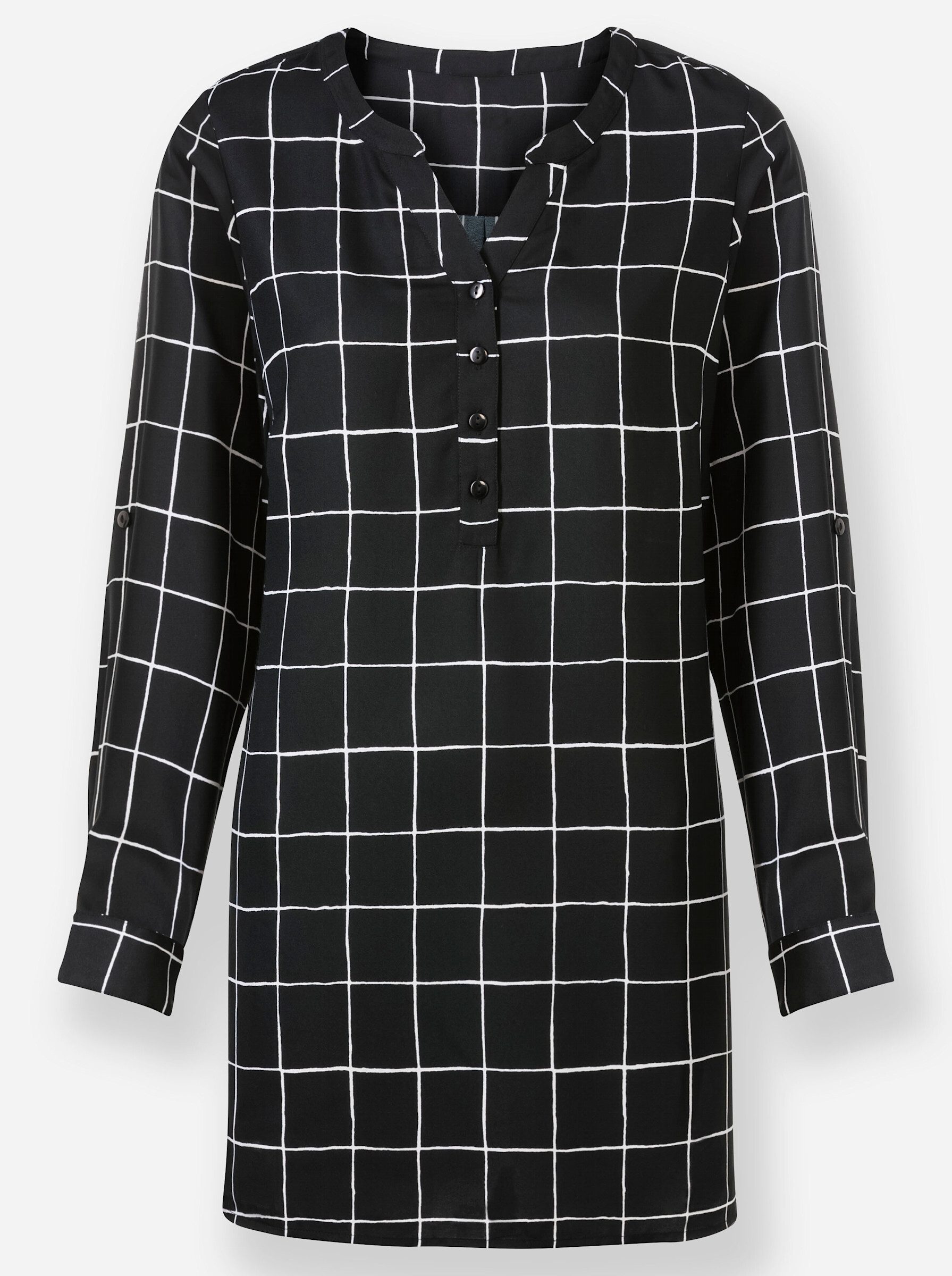 Klassische Bluse Bluse Langarm
