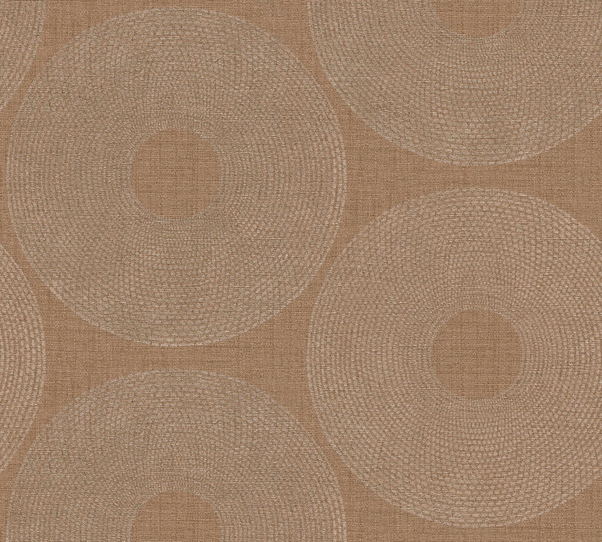 living walls Vliestapete Desert Lodge, leicht strukturiert, geometrisch, gepunktet, grafisch, Tapete Kreise Tapeten Wohnzimmer Schlafzimmer Küche Flur Design Optik