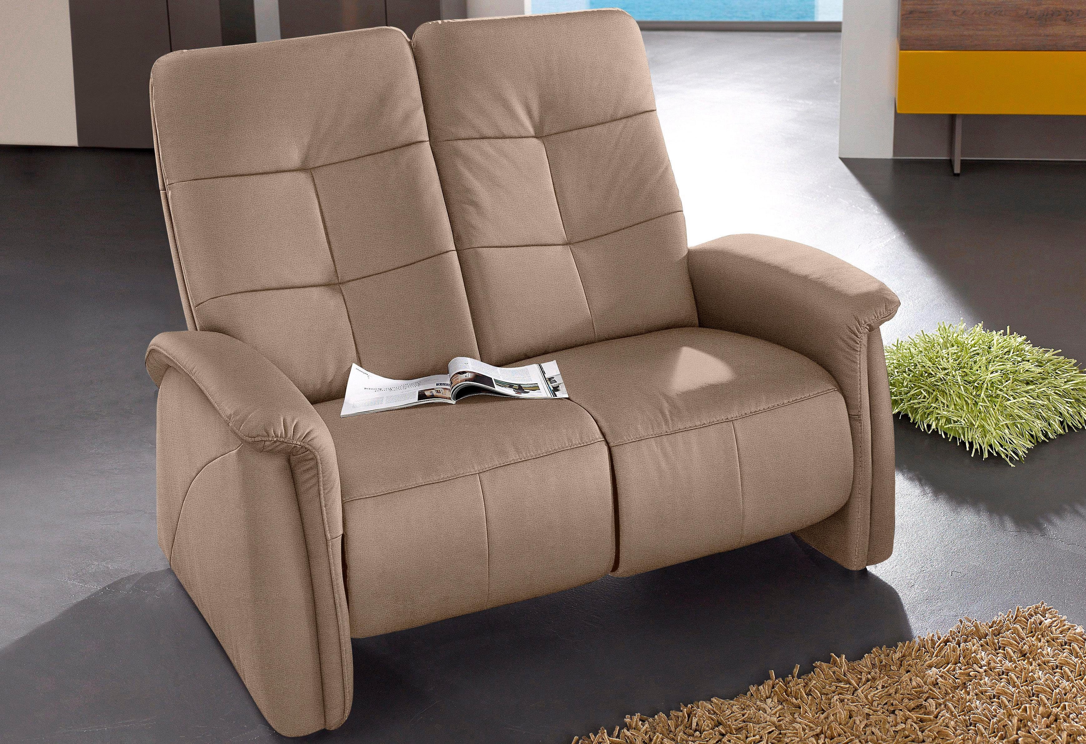 exxpo - sofa fashion Sofa Tivoli, Kinosofa, bequem und komfortabel durch die Relaxfunktion, (2-sitzig), schmale Armlehnen