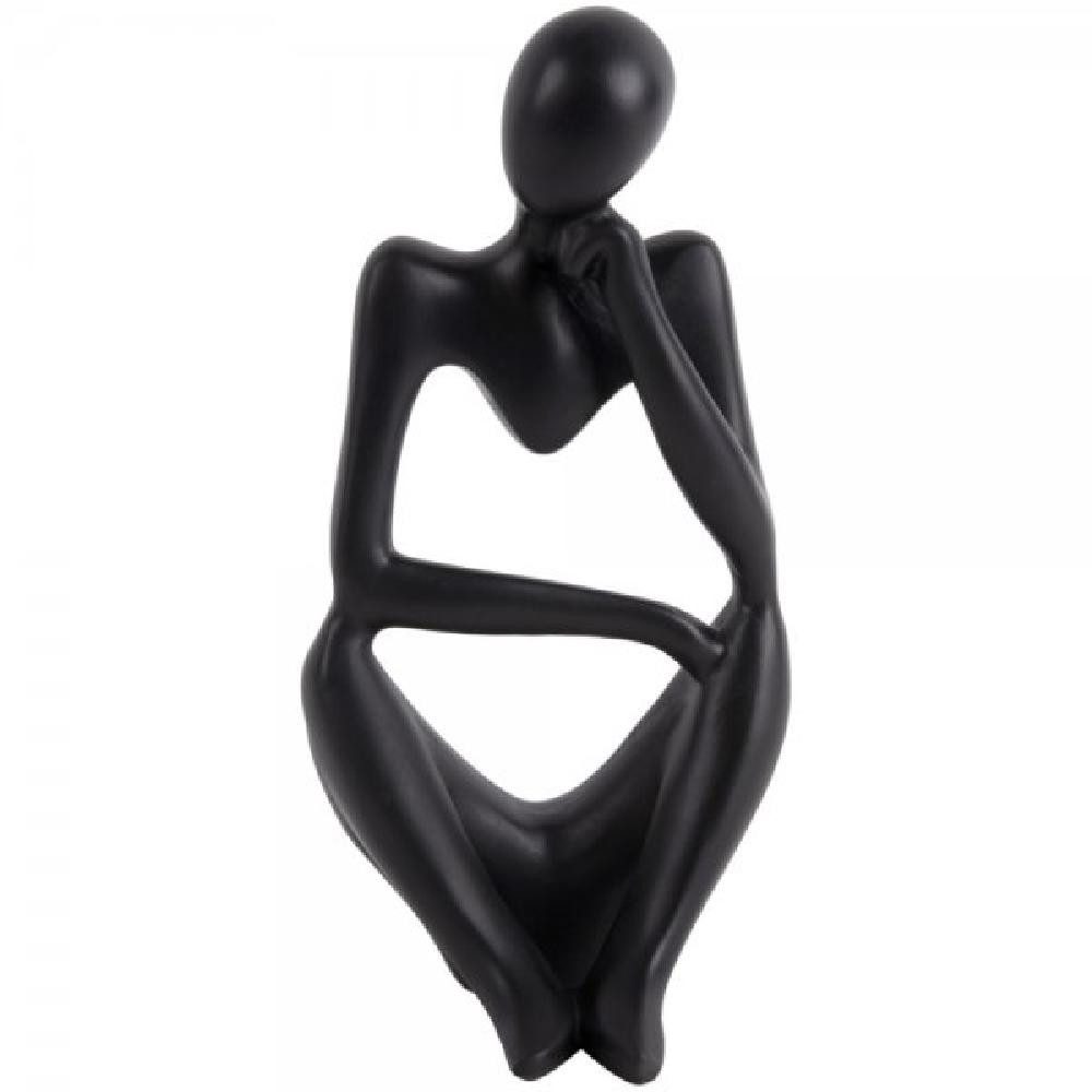 Present Time Statue Wondering Polyresin Black (24x10x11,5cm)