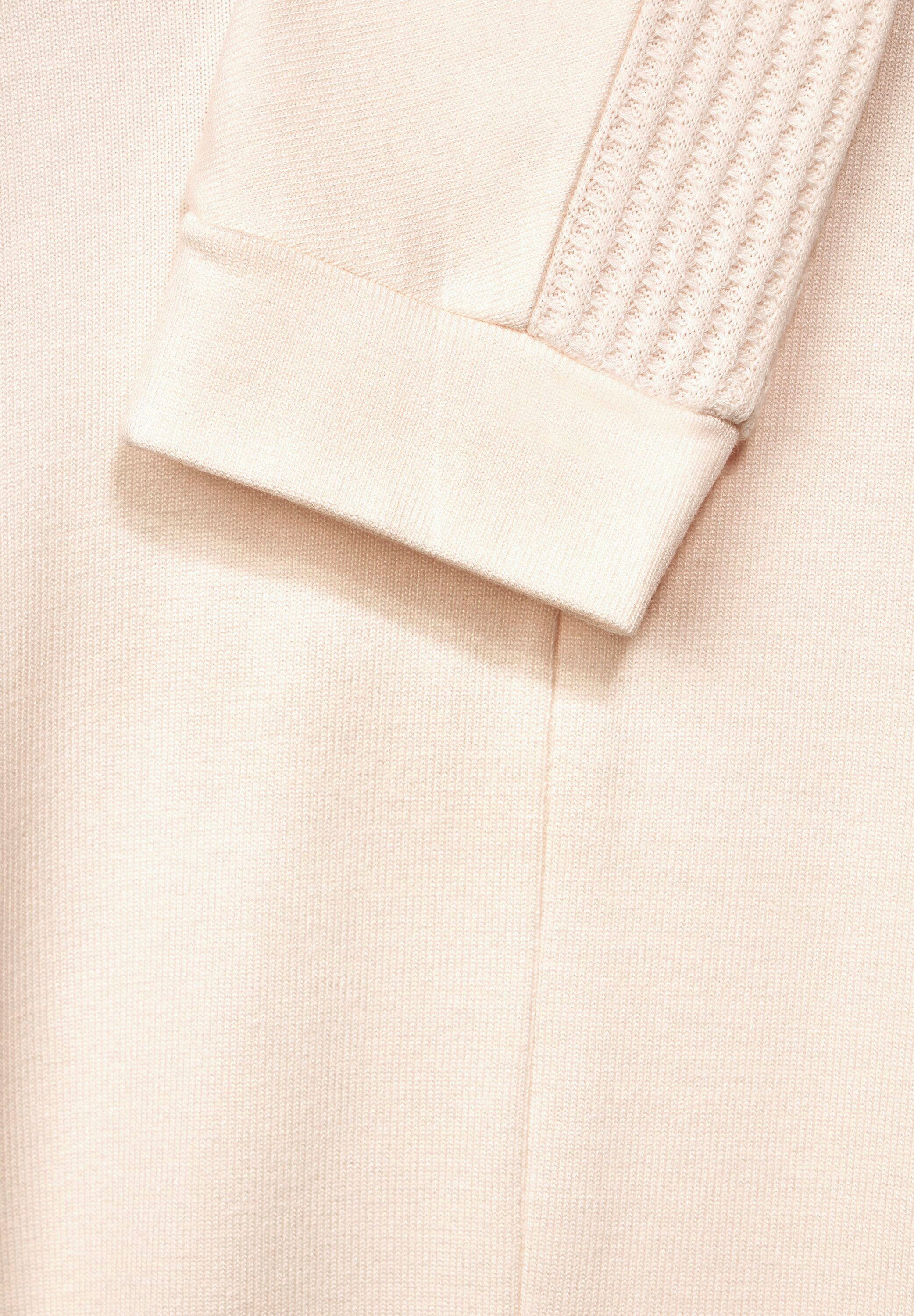 ONE white STREET 3/4-Arm-Shirt lucid mit Strukturstrick