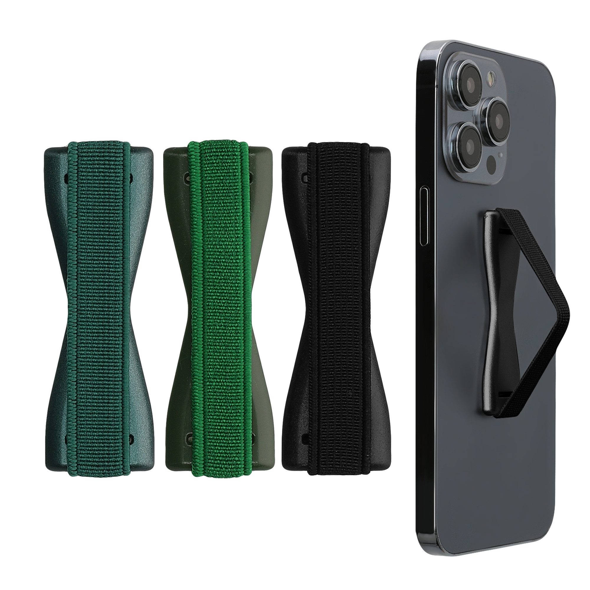kwmobile Popsockets Smartphone Fingerhalter 3 Set, (3-tlg., Handy Halter Griff Halterung Einhandbedienung - 3x Handyhalter)