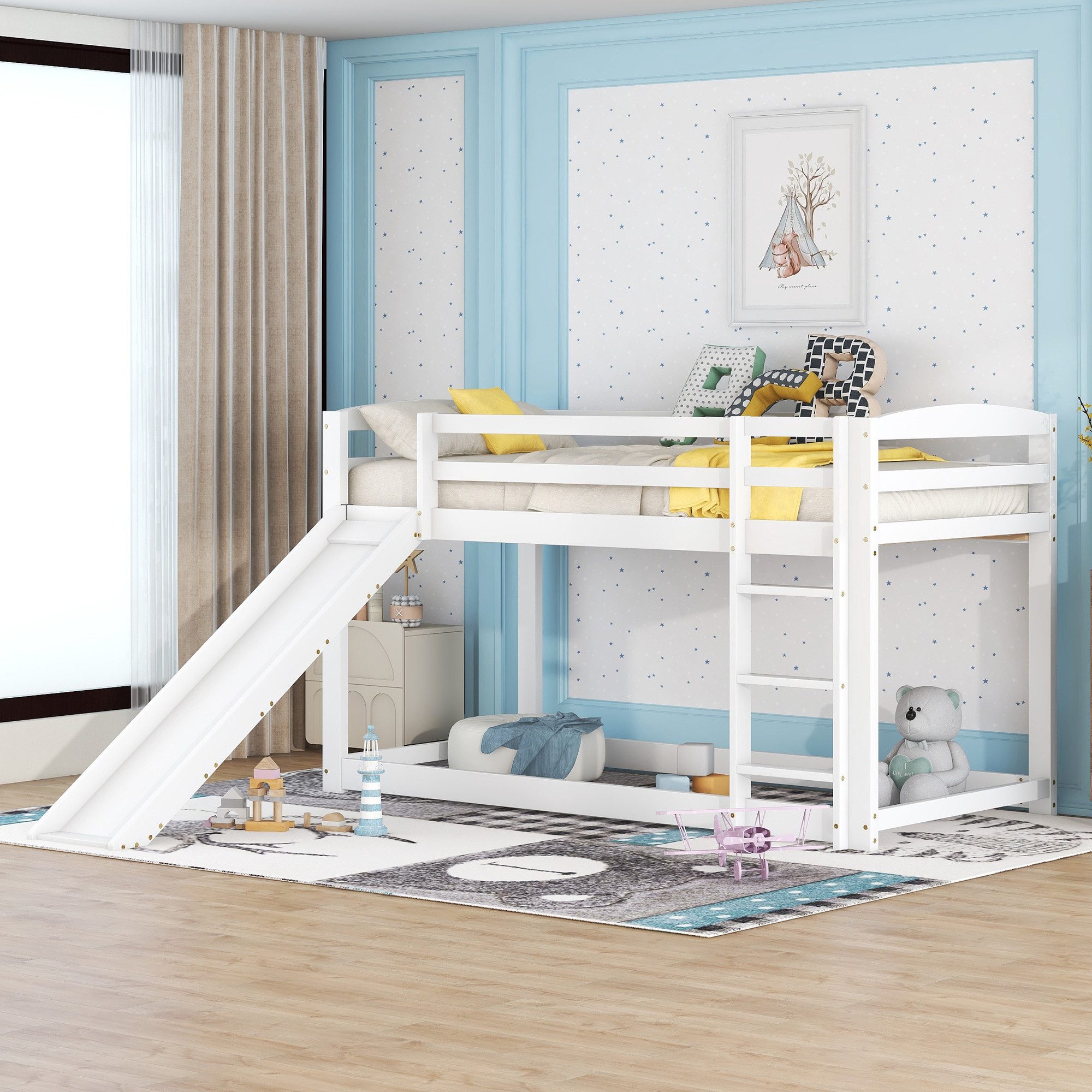 Flieks Etagenbett, Kinderbett mit Rutsche & günstig online kaufen