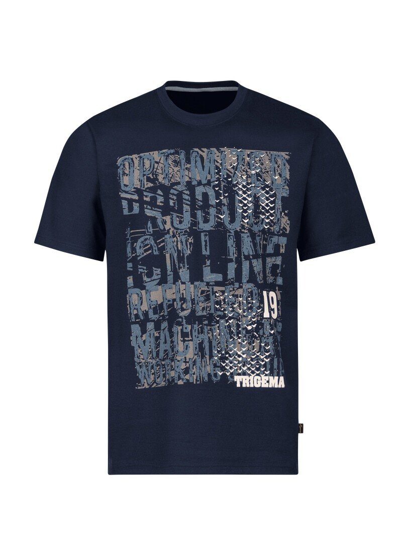 Trigema T-Shirt TRIGEMA T-Shirt mit großem Print-Motiv