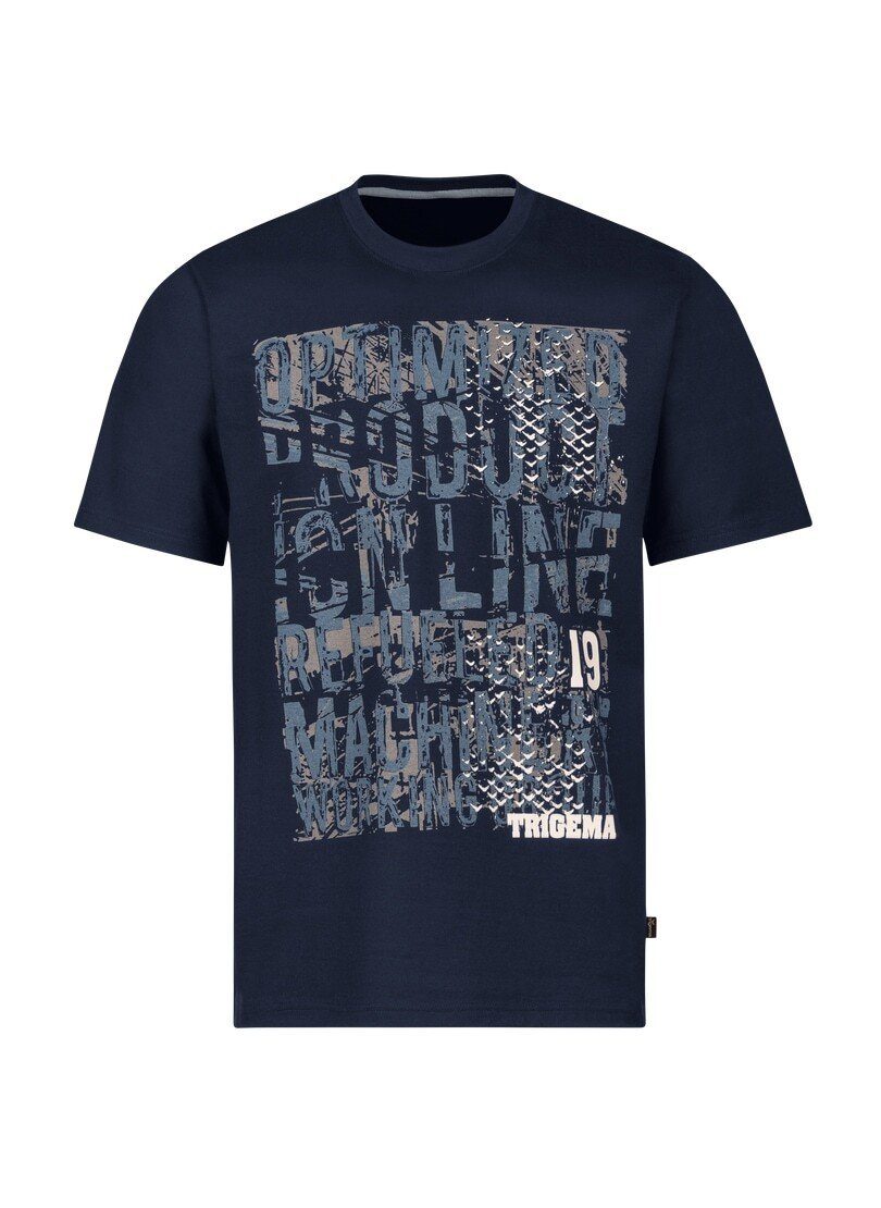 Trigema T-Shirt TRIGEMA T-Shirt mit großem Print-Motiv, DELUXE-Single-Jersey