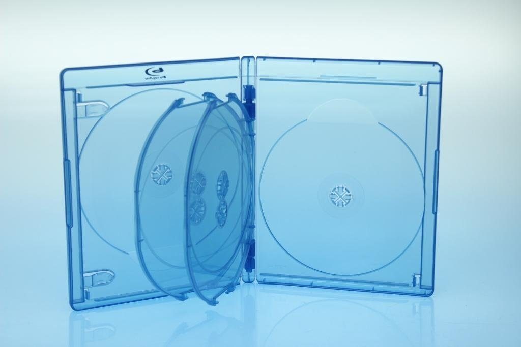 Sauerwald DVD-Hülle BluRay 6er BD Hülle / 15mm / geeignet für 6 Datenträger