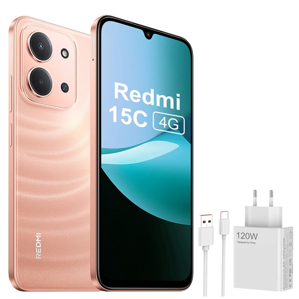 Xiaomi Redmi 15C 4+256GB Smartphone & 120W HyperCharge Handy (50 MP Kamera)