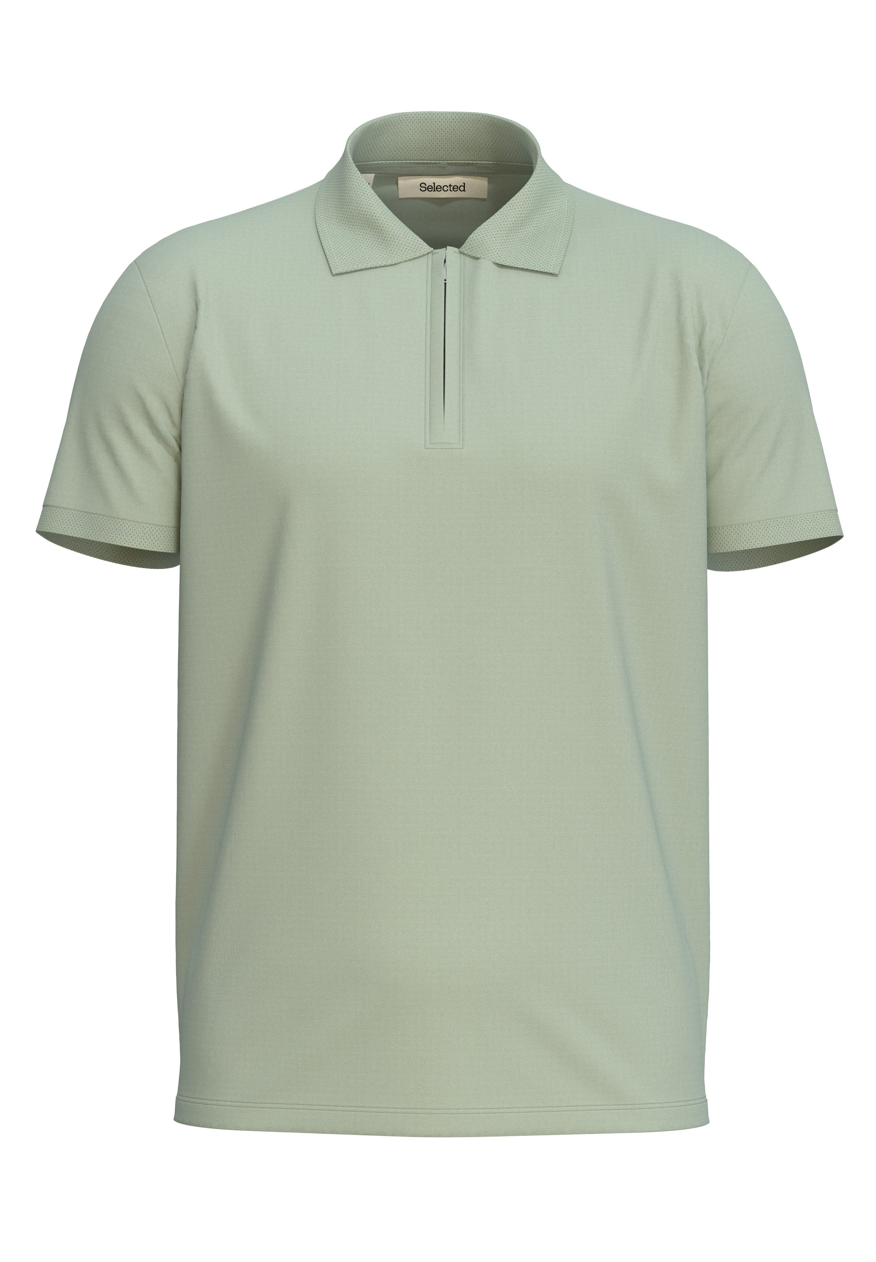 Selected Poloshirt SLHFAVE ZIP SS POLO NOOS Baumwollmischung, regular fit günstig online kaufen
