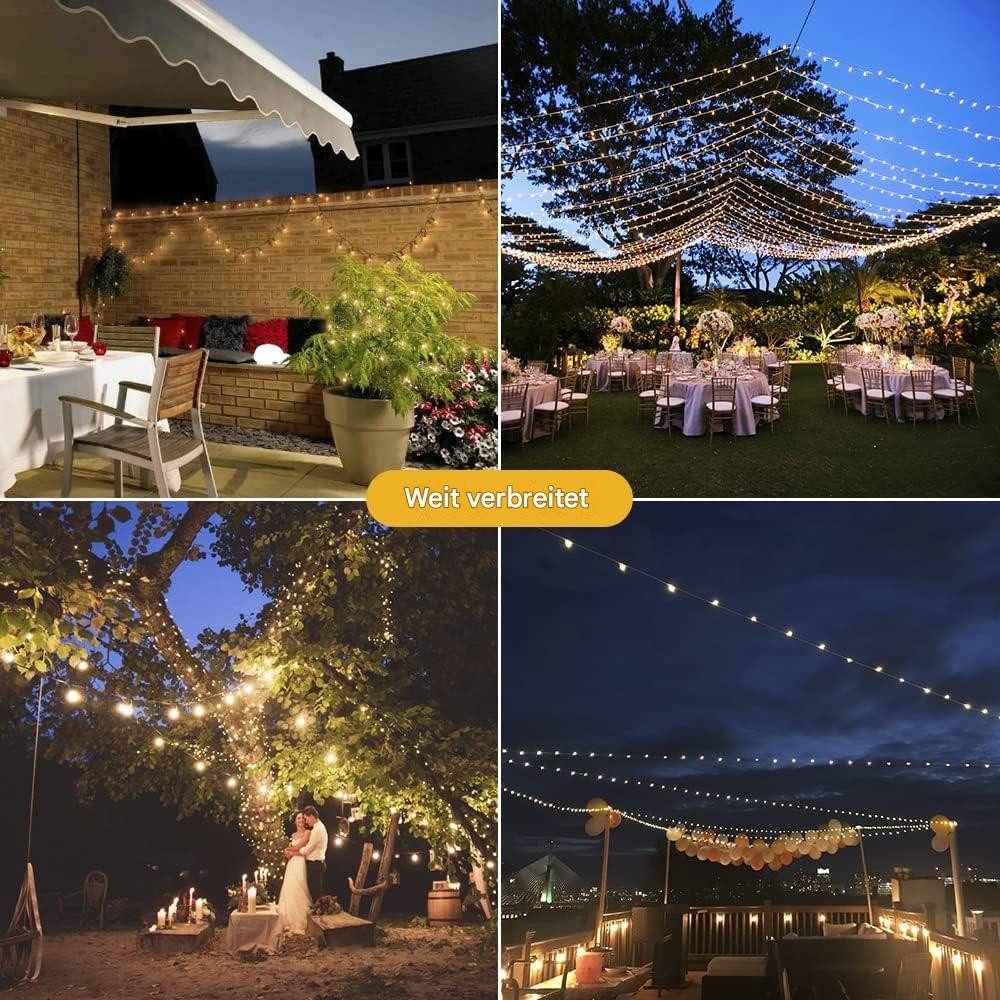 Tukrool LED-Lichterkette Solar-Lichterkette für den Außenbereich, günstig online kaufen