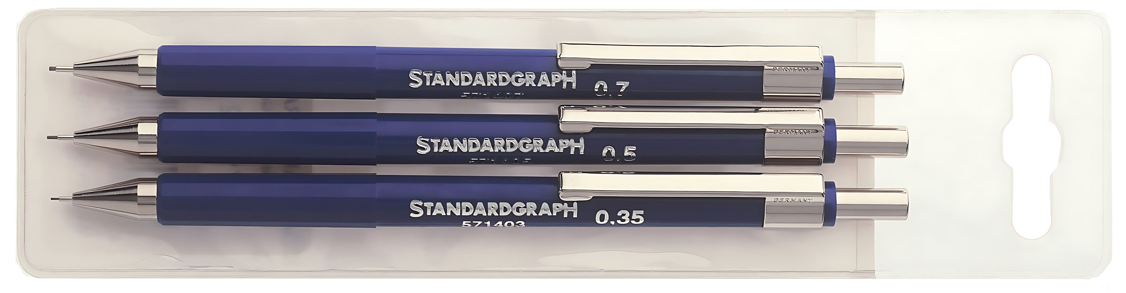 STANDARDGRAPH Druckbleistift Standardgraph Feinminen-Stift dunkelblaublau Pack