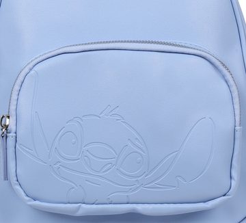 Sarcia.eu Rucksack DISNEY Stitch Blauer Leder Rucksack, kleiner Rucksack 10x23x27 cm