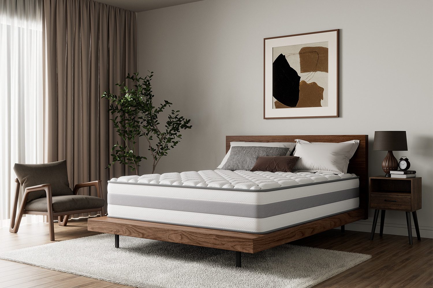 Taschenfederkernmatratze HOM Plus 7 Zonen Federkernmatratze, Luxus matratze, HOMAVO, 25 cm hoch, (Zertifizierte Qualität, Passt sich dem Körper an und entlastet den Körperdruck), Doppelseitig erhältlich, orthopädisch