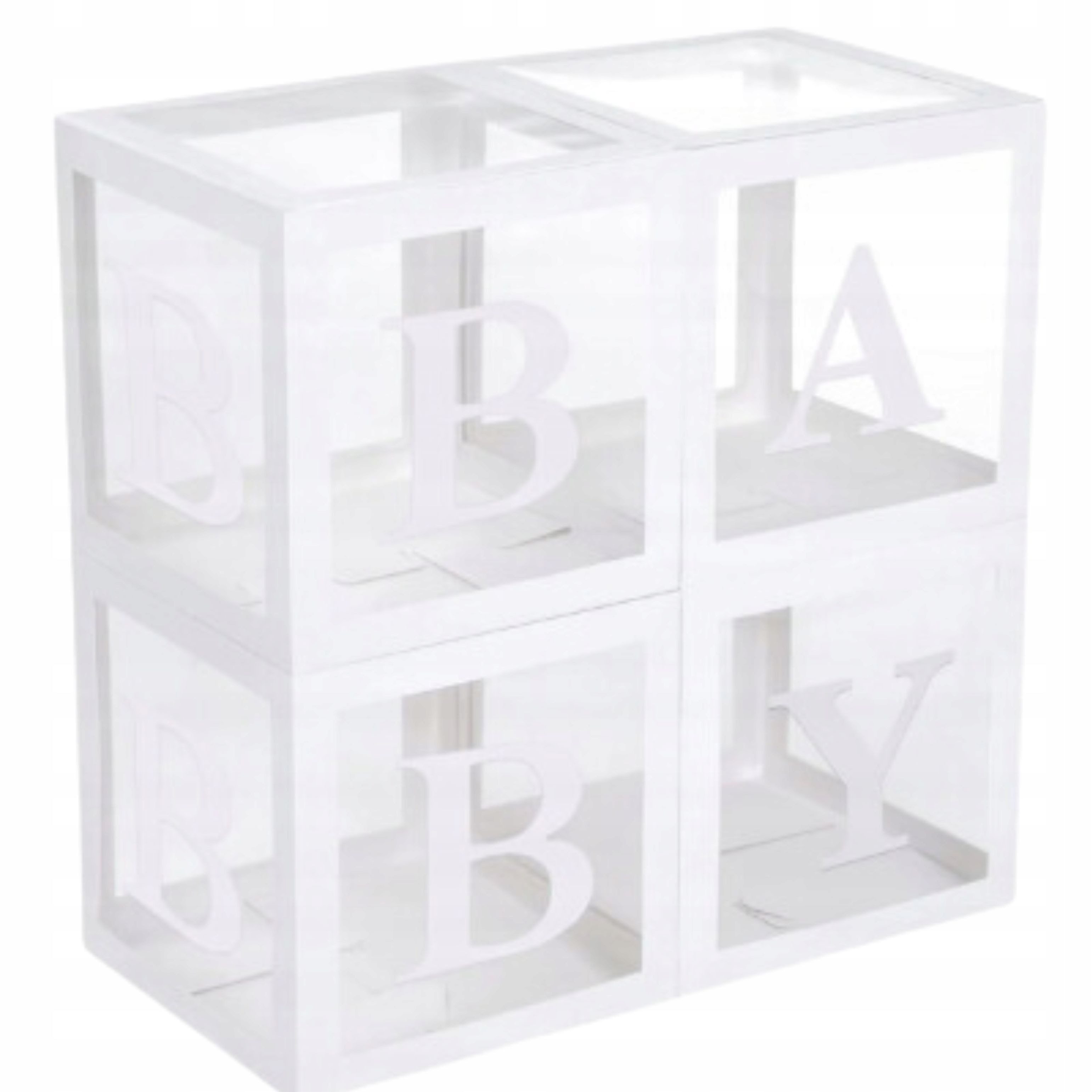 PartyPal Papierdekoration Baby-Boxen 4x (30x30 cm) für Ballons – für Baby S günstig online kaufen