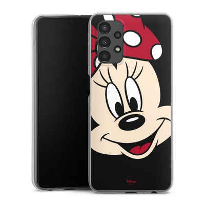 DeinDesign Handyhülle Minnie Mouse Disney Offizielles Lizenzprodukt Minnie All Over, Samsung Galaxy A13 4G Slim Case Silikon Hülle Ultra Dünn Schutzhülle