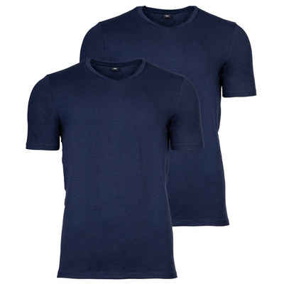 s.Oliver T-Shirt Herren T-Shirt, 2er Pack - Basic, V-Ausschnitt