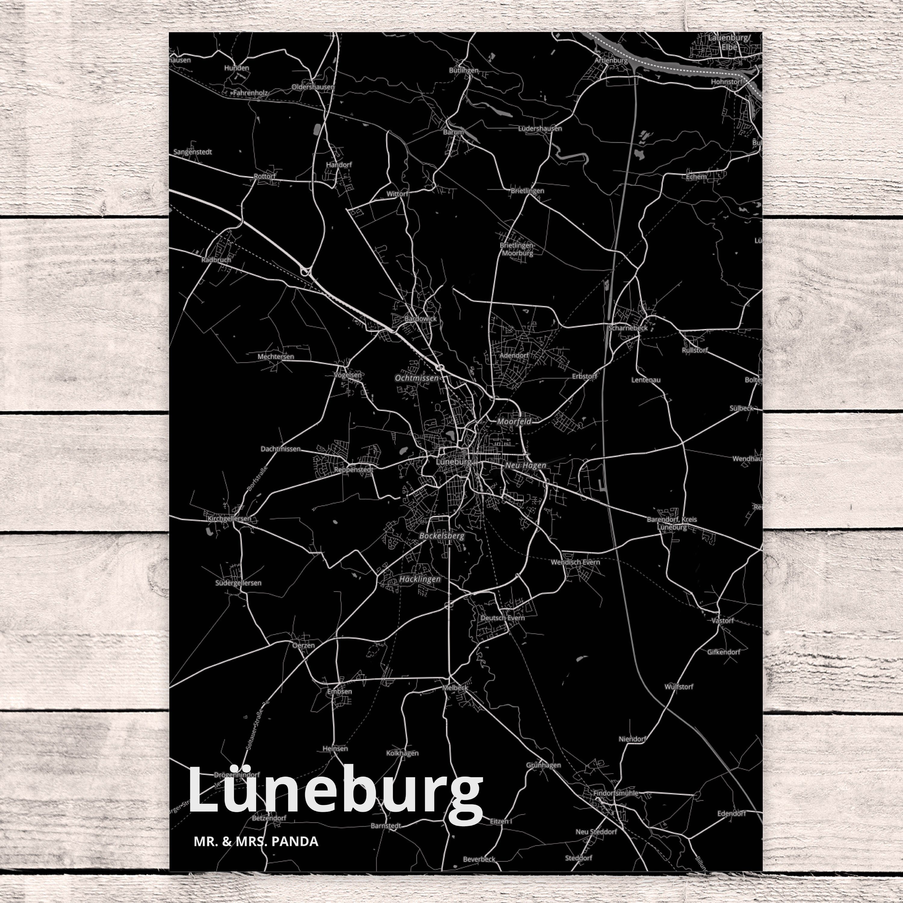 - Lüneburg Mrs. Panda Einladungskart Mr. Grußkarte, Postkarte & Ansichtskarte, Städte, Geschenk,