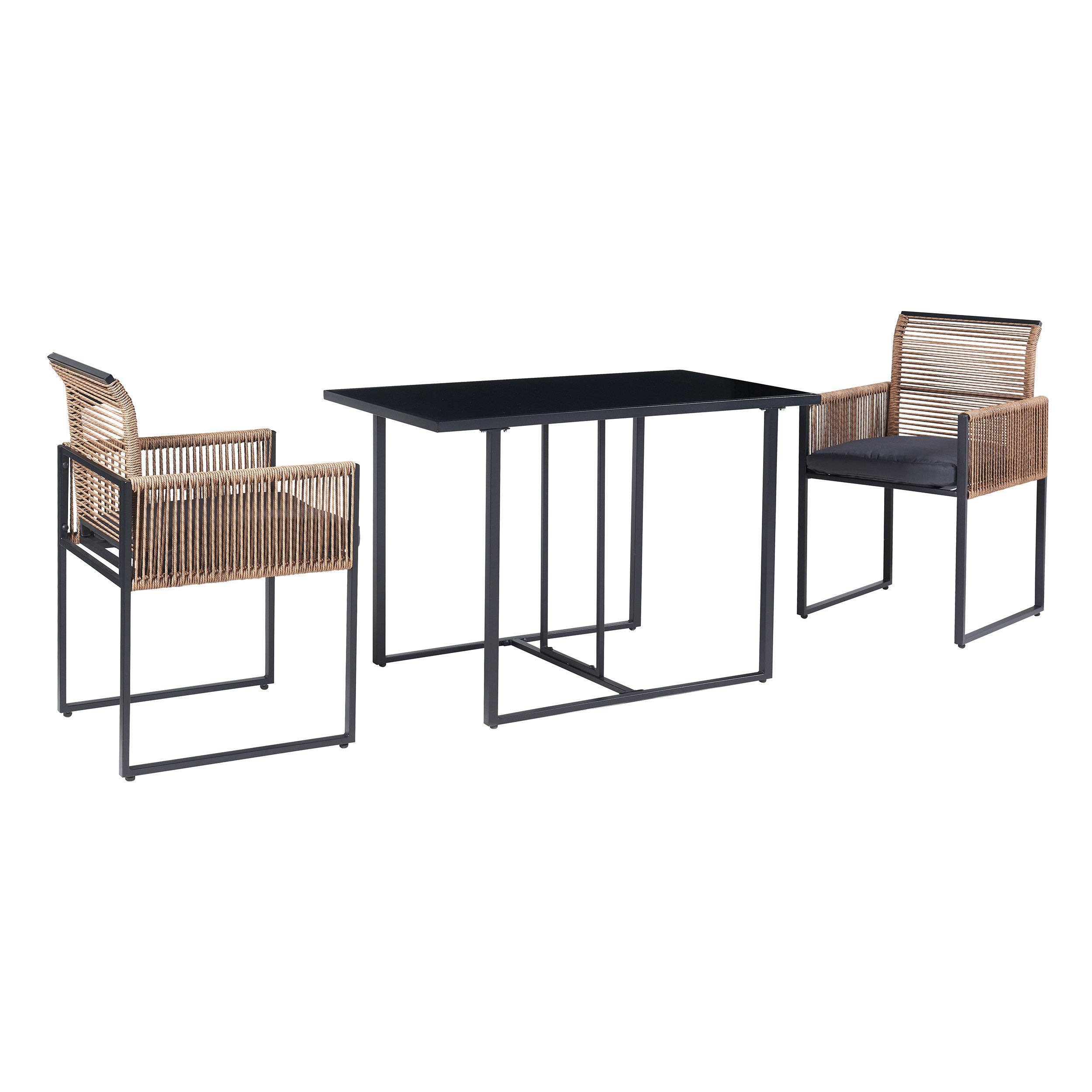 casa.pro Garten-Essgruppe, (Set, 3-tlg., 1 Tisch, günstig online kaufen