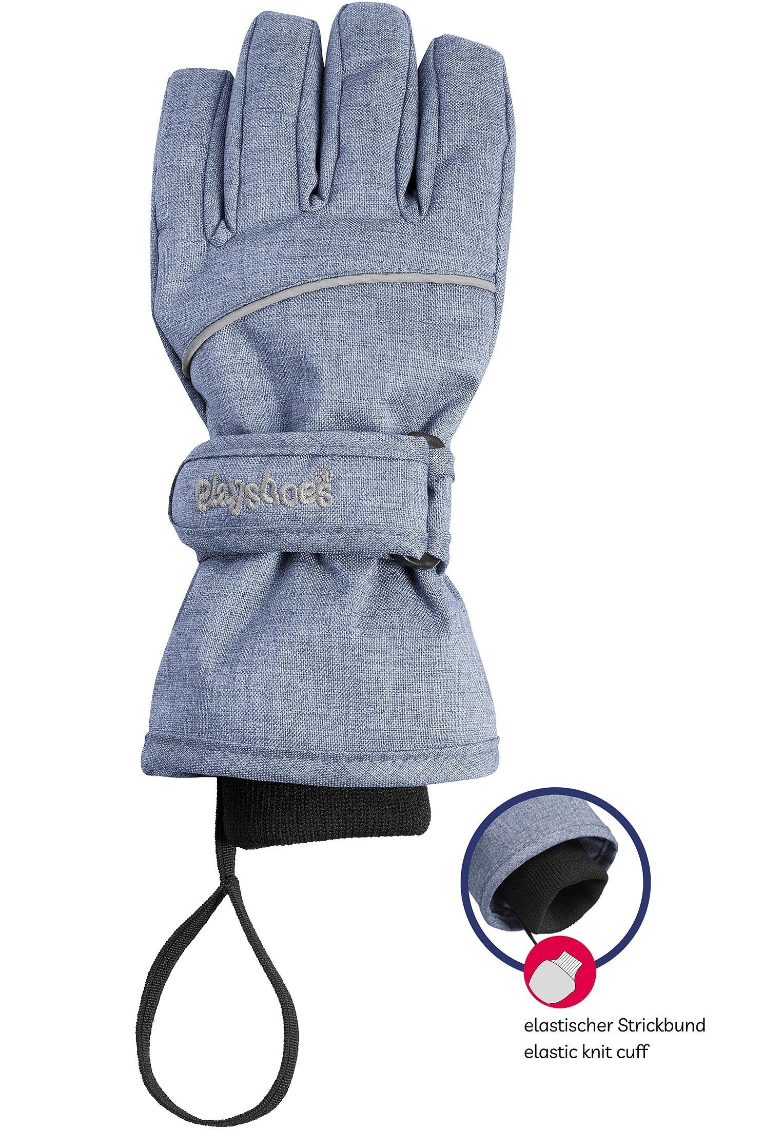 jeansblau Skihandschuhe Playshoes Finger-Handschuhe