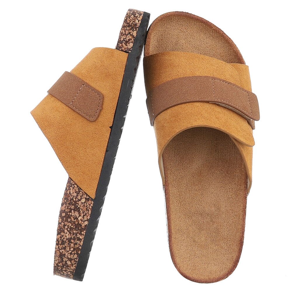 Ital-Design Bequeme Damenschuhe mit Klettverschluss für die Freizeit Pantol günstig online kaufen