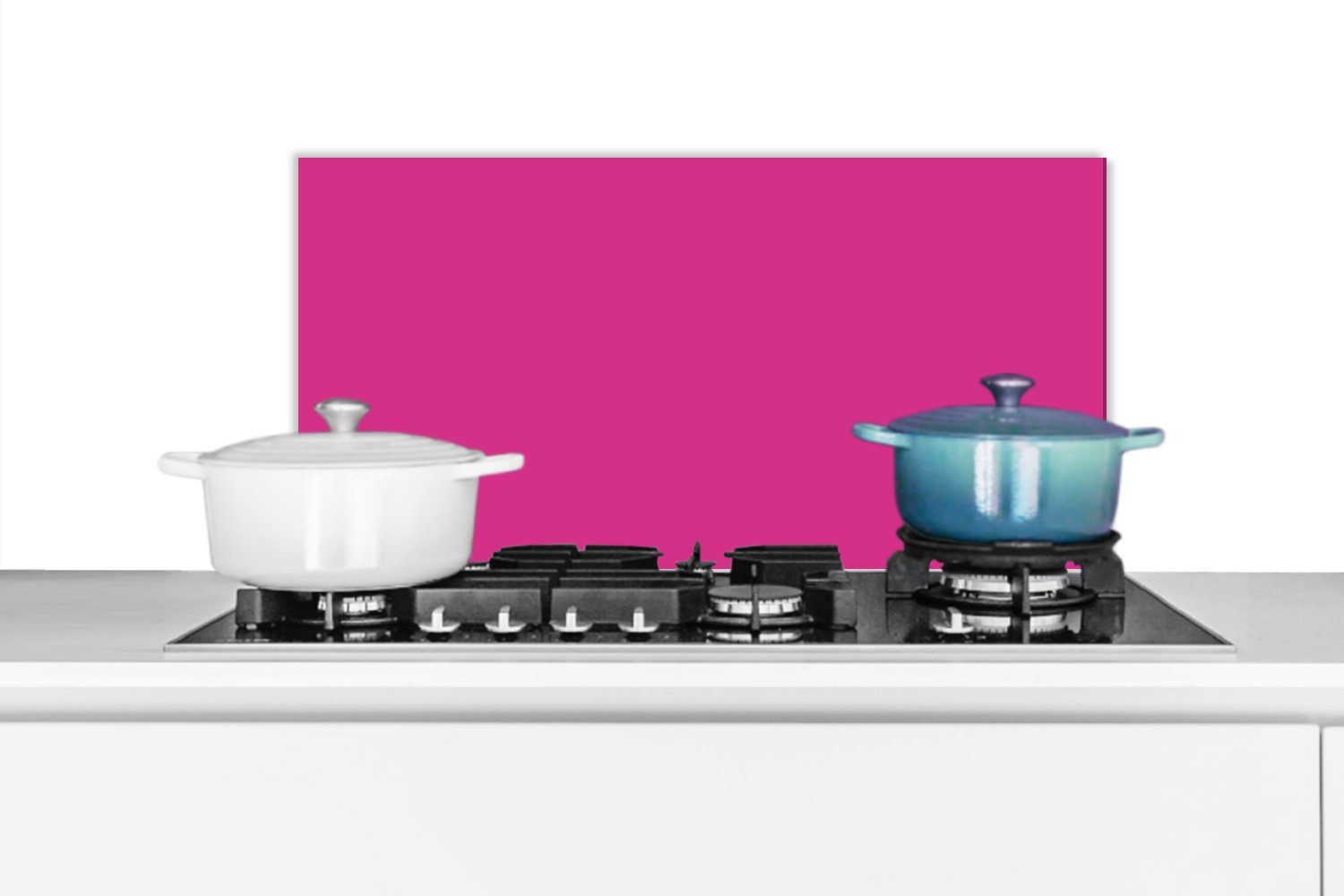 MuchoWow Küchenrückwand Fuchsia - Neon - Farben, (1-tlg), 60x30 cm, Wandschutz, gegen Fett und Schmutzflecken für Küchen