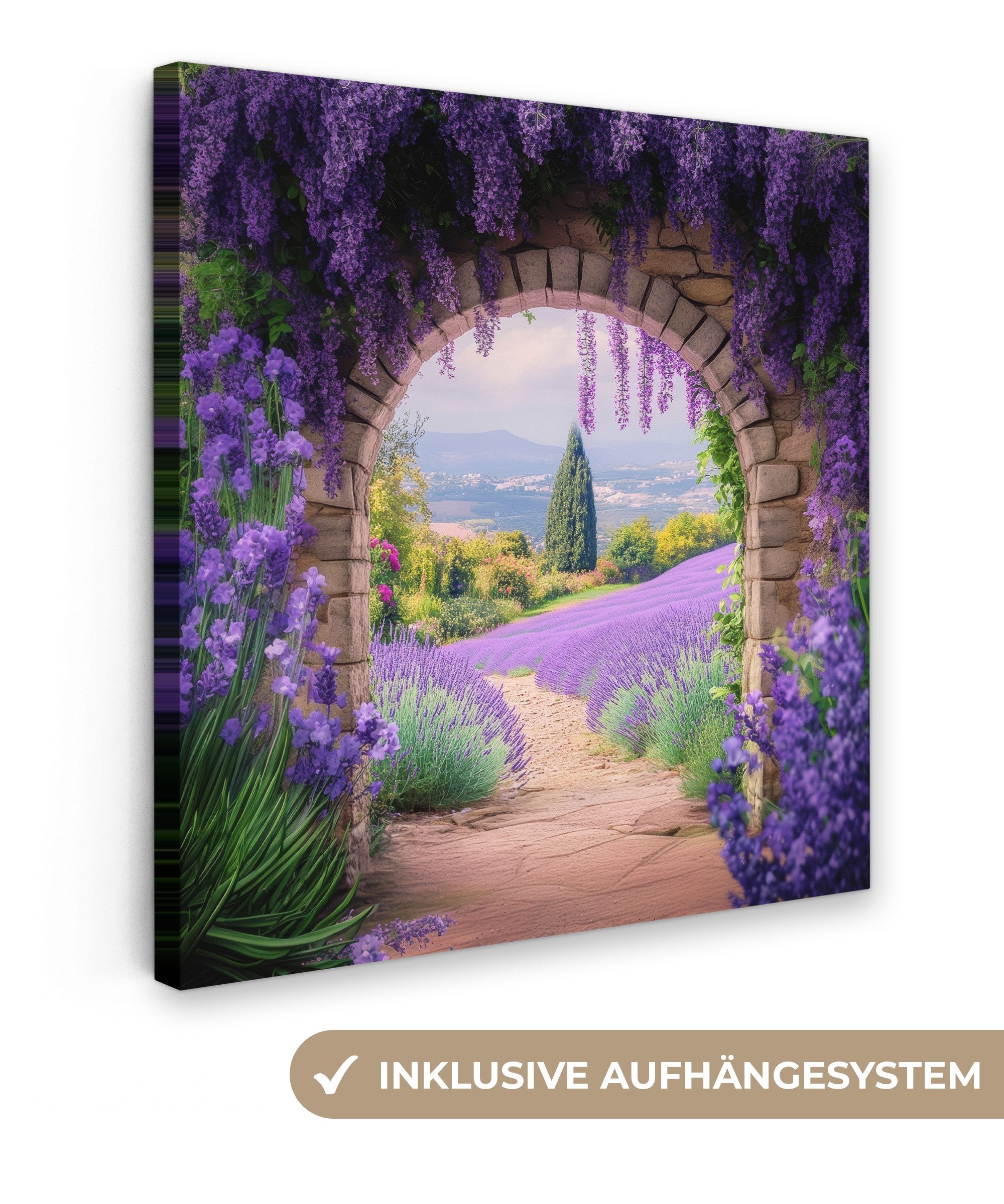OneMillionCanvasses® Leinwandbild Fensterblick - Fenster - günstig online kaufen