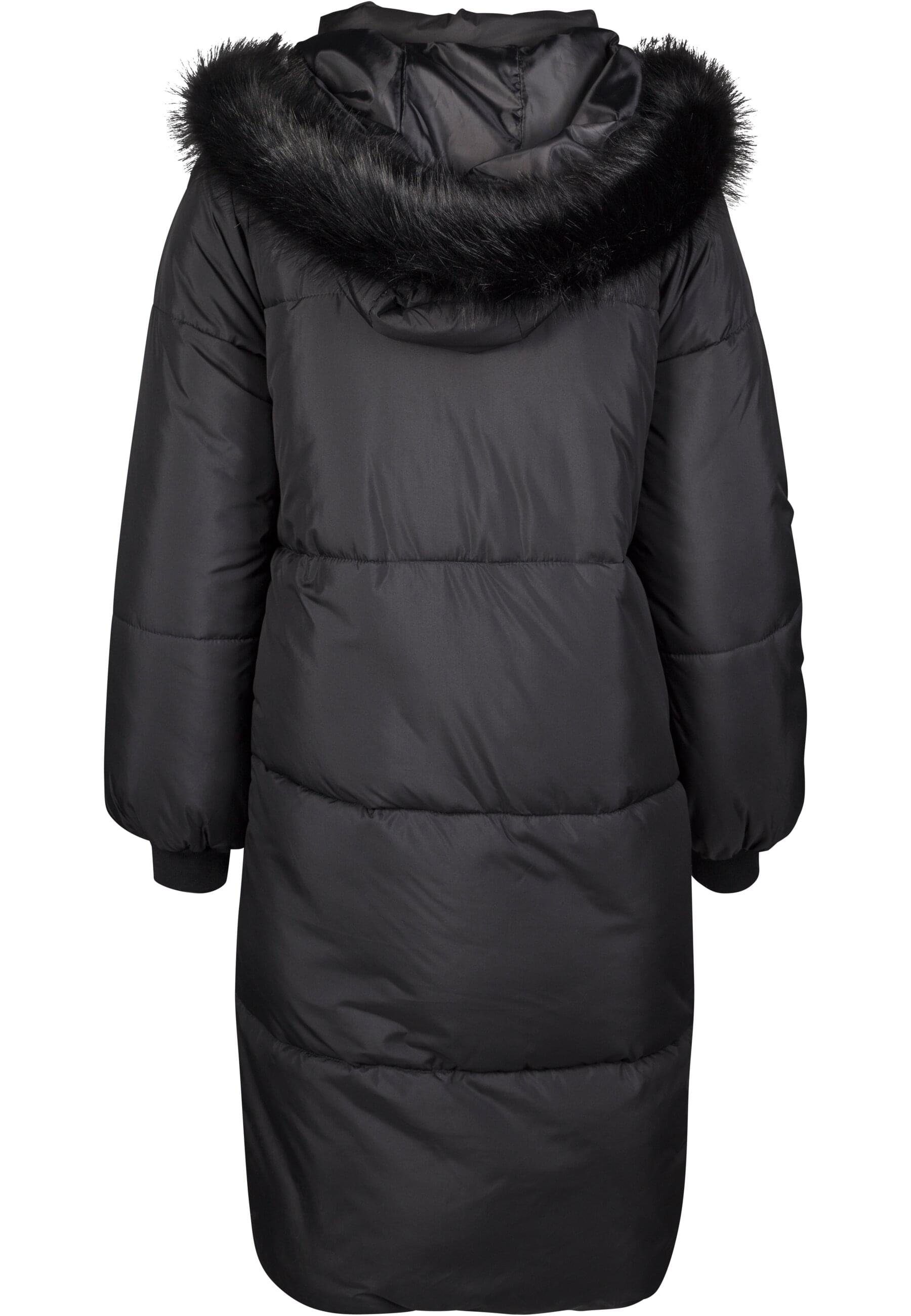 Ladies (1-St) black/black Oversize Coat Fur CLASSICS URBAN Puffer Faux Outdoorjacke Damen