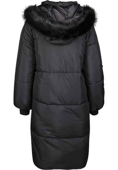 URBAN CLASSICS Winterjacke Damen Ladies Oversize Faux Fur Puffer Coat (1-St)