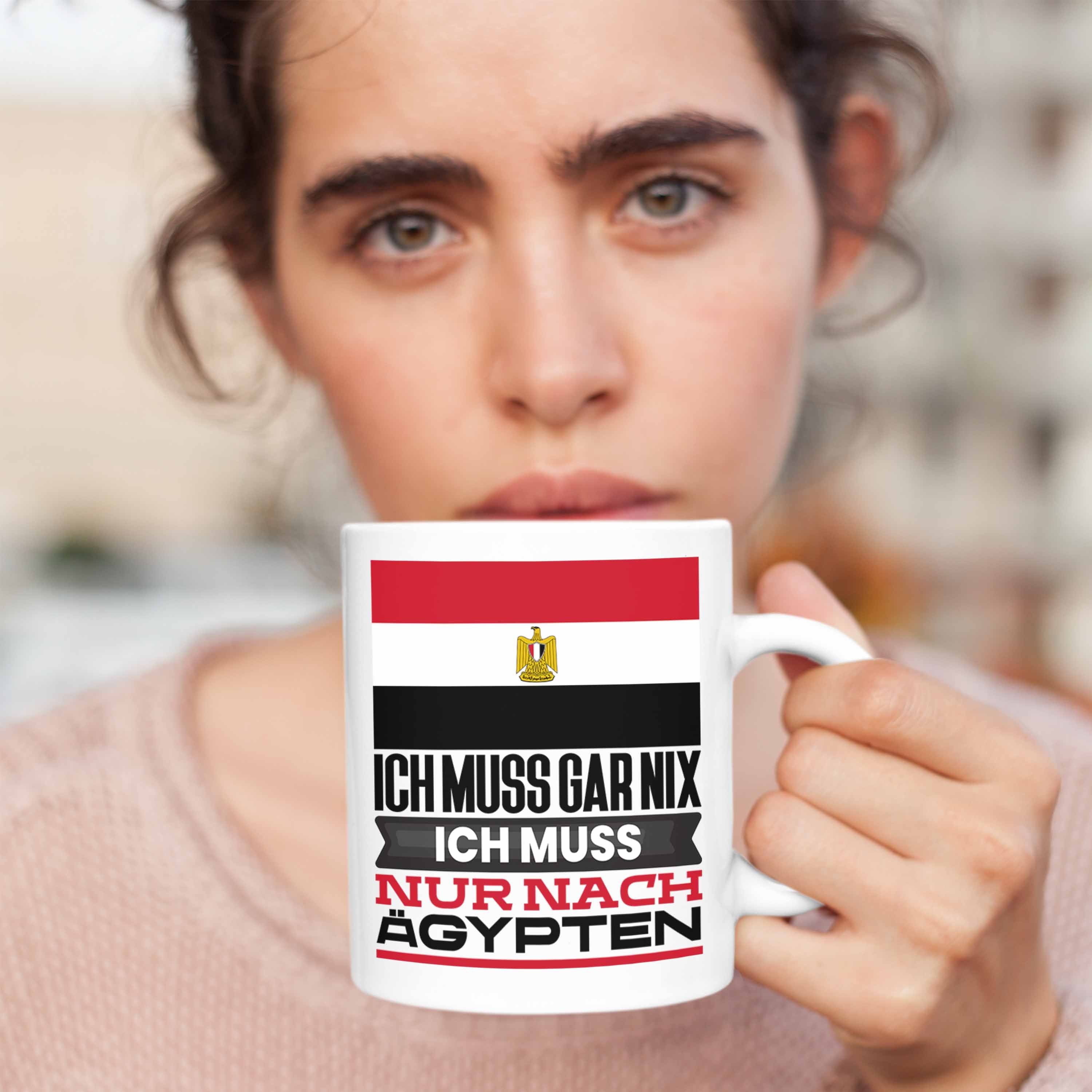 Ägypten Tasse Ich Urlaub Weiss Trendation Geschenk Ägypter für Tasse Geburtstag Geschenkidee