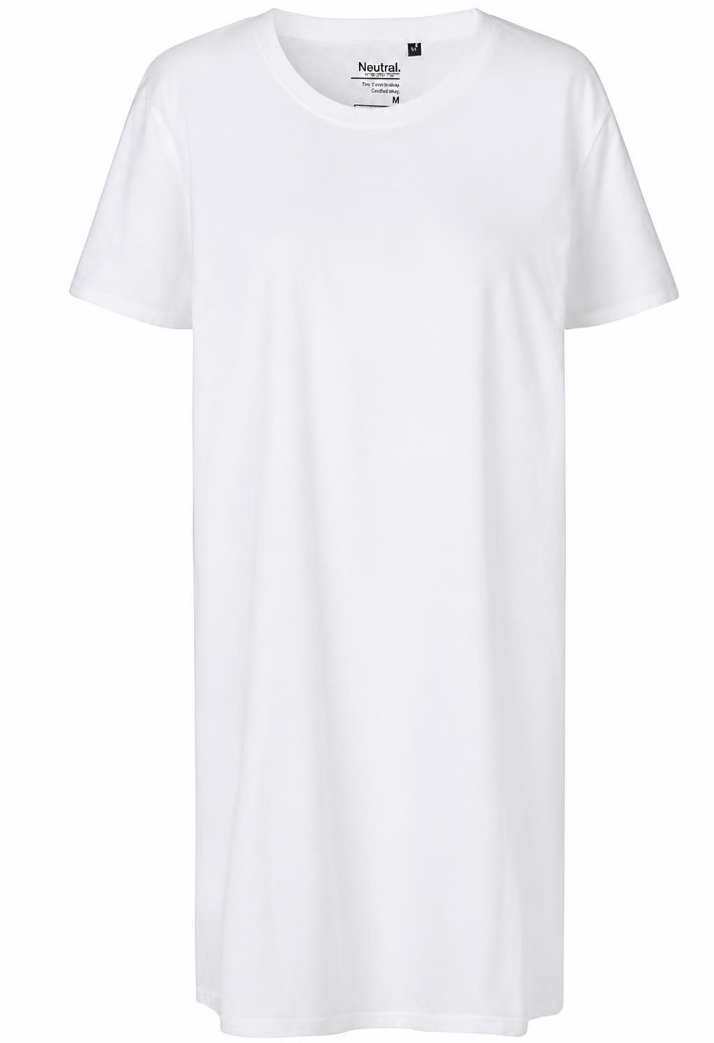 Neutral Rundhalsshirt Damen Long Length T-Shirt - Single-Jersey-Strick