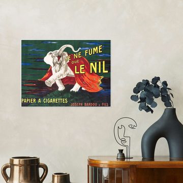 Posterlounge Poster Leonetto Cappiello, Ich rauche nur Nil (französisch), Vintage Malerei