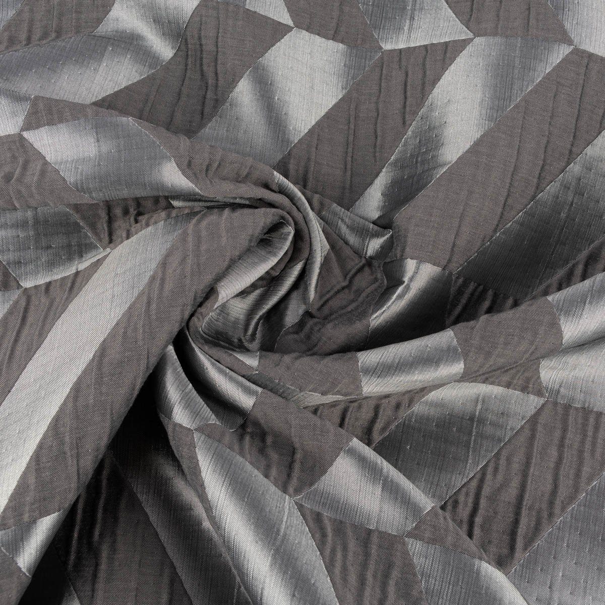 Meterware Rasch Textil anthrazit Vorhangstoff Chevron Doubleface Willow blickdicht, überbreit, doubleface 295cm