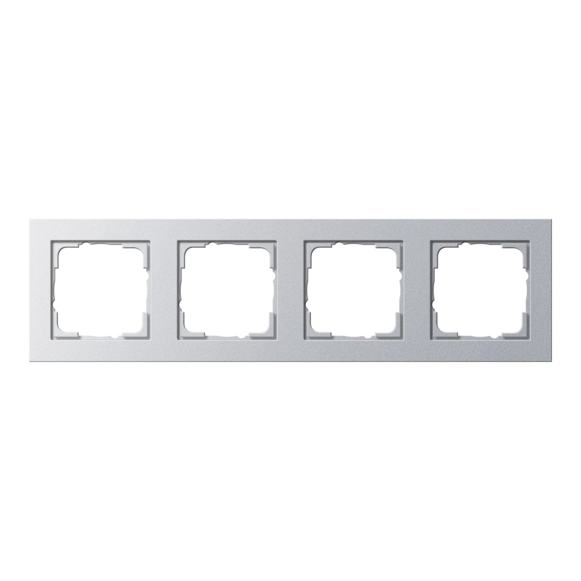 GIRA Gira Abdeckrahmen 4f.alu E2 021425 Installationskabel