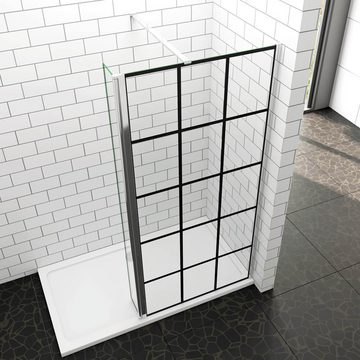 duschspa Duschwand Walk in Dusche 8mm ESG Duschkabine Duschwand Trennwand, Einscheibensicherheitsglas, Sicherheitsglas, (Set), Glas, Nano Glas