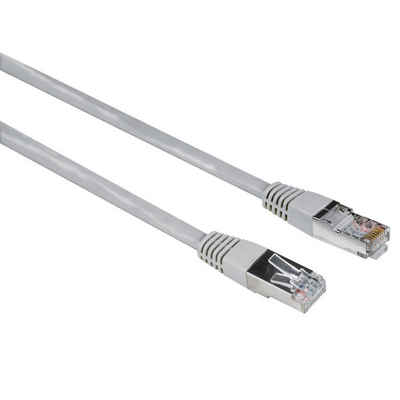 Hama 15m Netzwerk-Kabel Cat5e UTP Lan-Kabel Grau LAN-Kabel, RJ45, Kein (1500 cm), Patch-Kabel Cat 5e Gigabit Ethernet