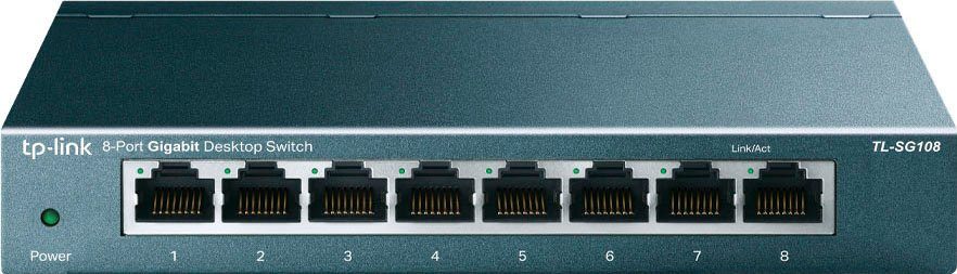 tp-link TL-SG108 8-Port Gigabit Desktop Switch Netzwerk-Switch