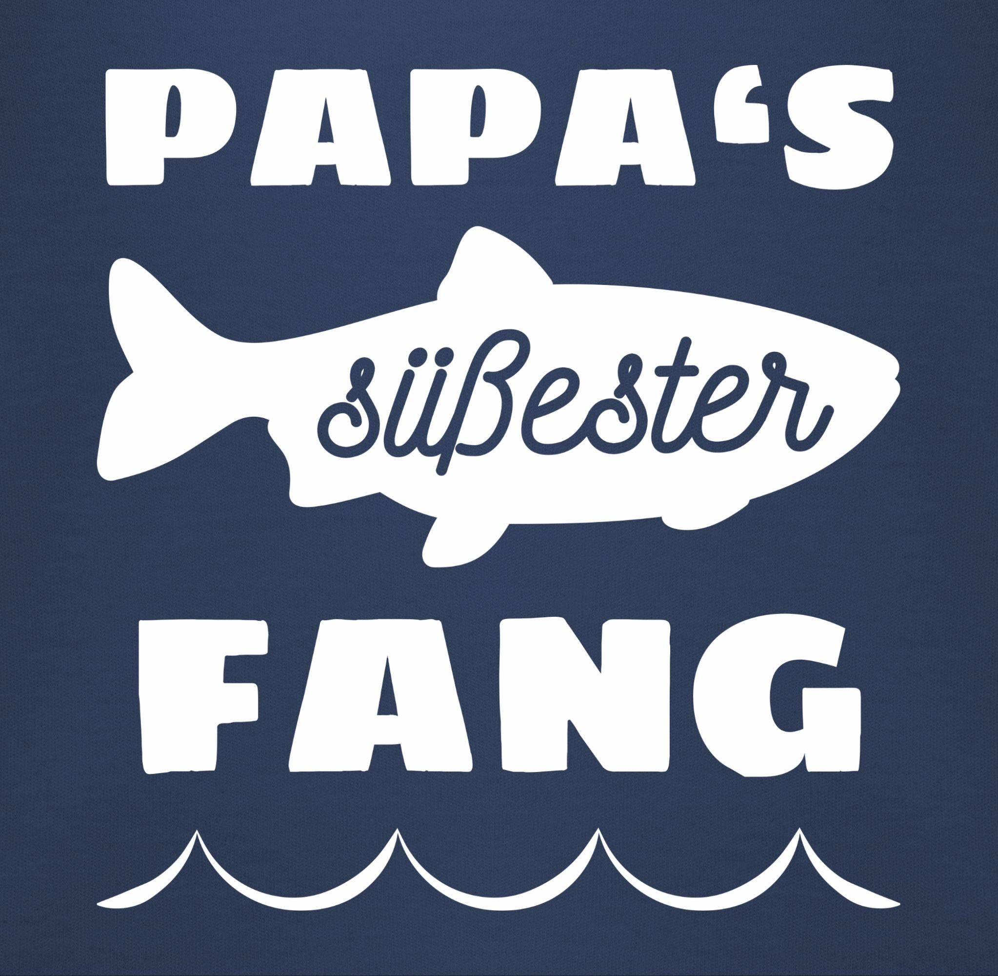 Blau 1 Navy Papas Lätzchen Fang, Geschenk Vatertag Shirtracer Baby süßester