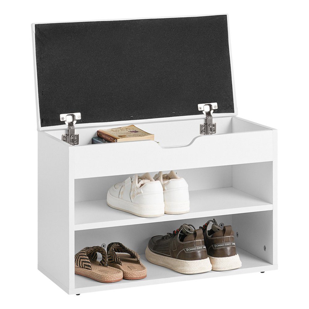 SoBuy Schuhbank FSR25, Sitzbank mit Stauraum Schuhregal Schuhtruhe mit