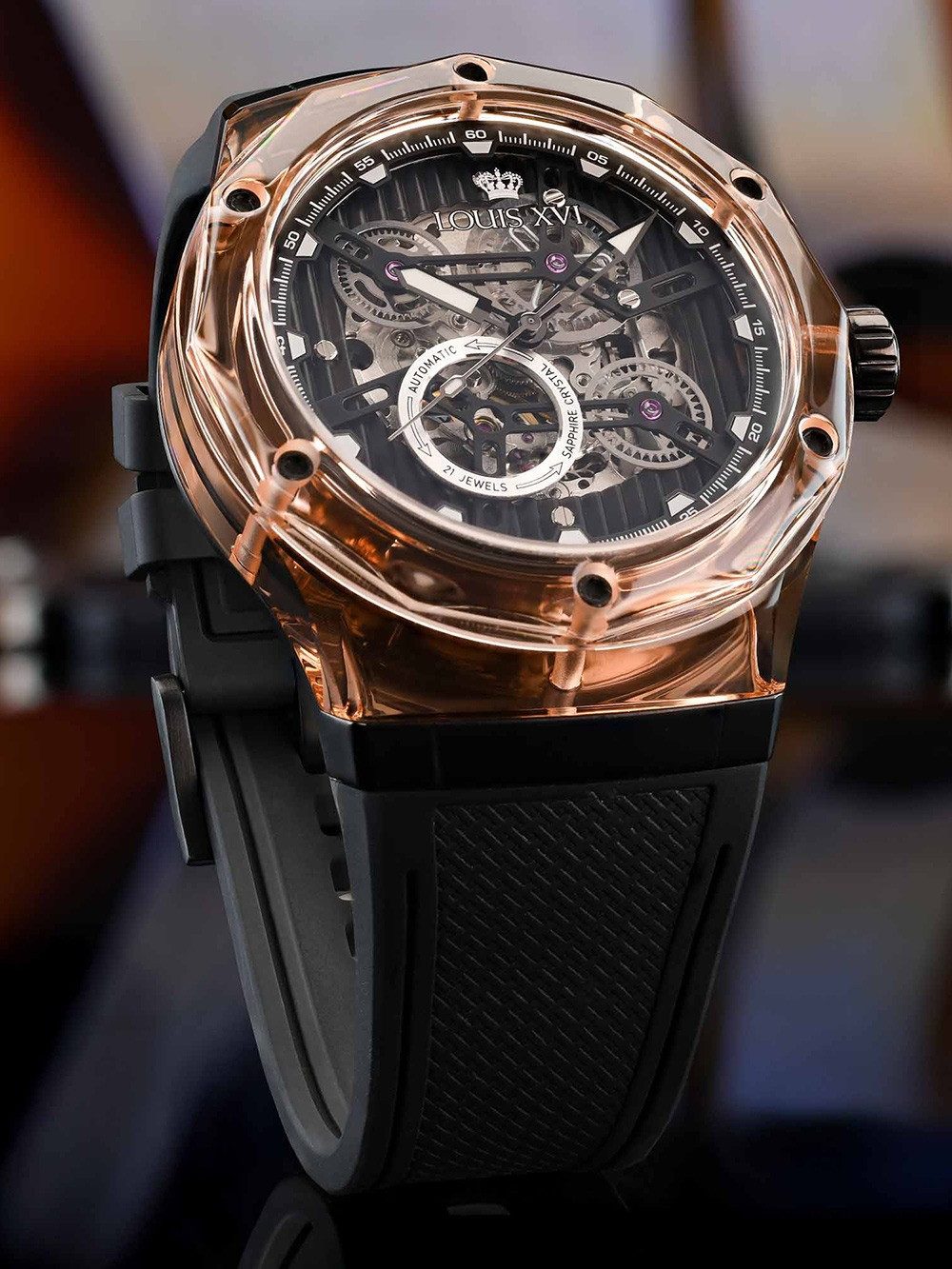 LOUIS XVI Automatikuhr Louis XVI LXVI3883 Herrenuhr La Lumière Automatik 45mm 5ATM Louis XVI LXVI3883 Herrenuhr La Lumière Automatik 45mm 5ATM