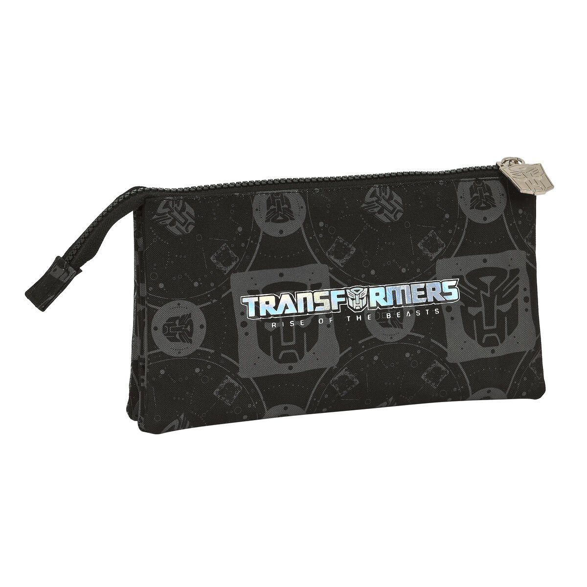 Transformers 22 x x Dreifaches Schwarz 3 Federtasche Transformers 12 Mehrzweck-Etui cm