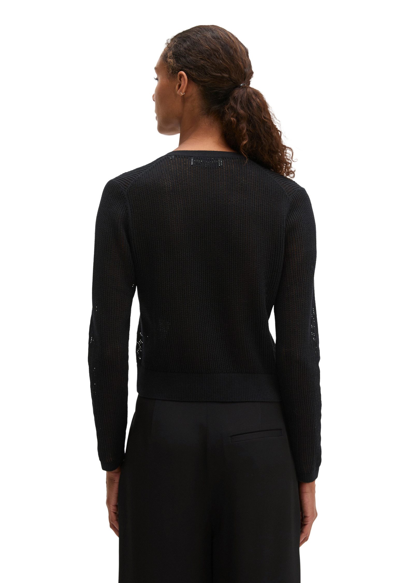 Marc O'Polo Cardigan aus Baumwolle-Leinen-Slub-Garn